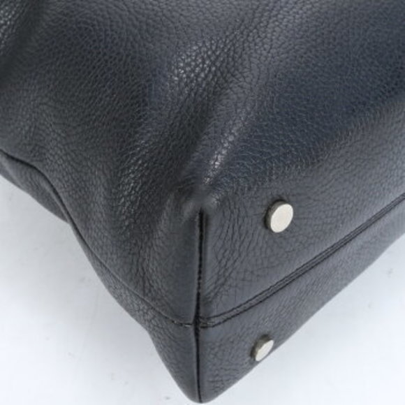 Burberry striped flap belt leather tote bag shoulder - Picture 10 of 11